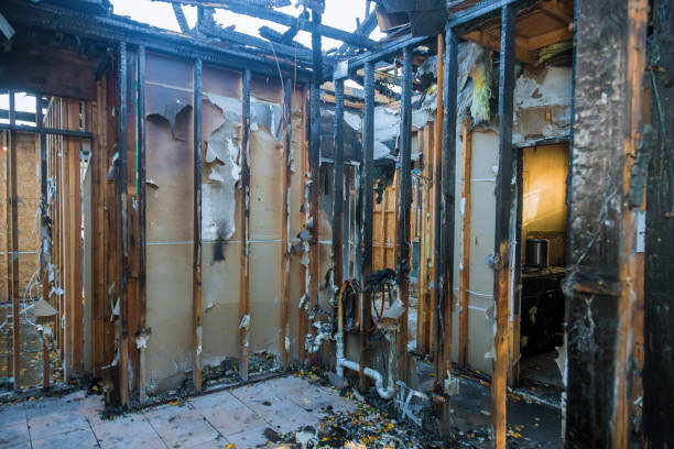 Professional Fire Damage Removal technician working in Dermott, AR